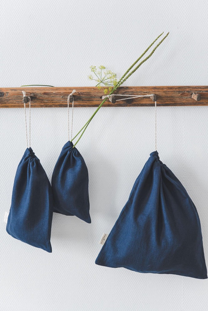 Linen Bread Pouch for Home Bakers – Washable, Reusable, and Sustainable