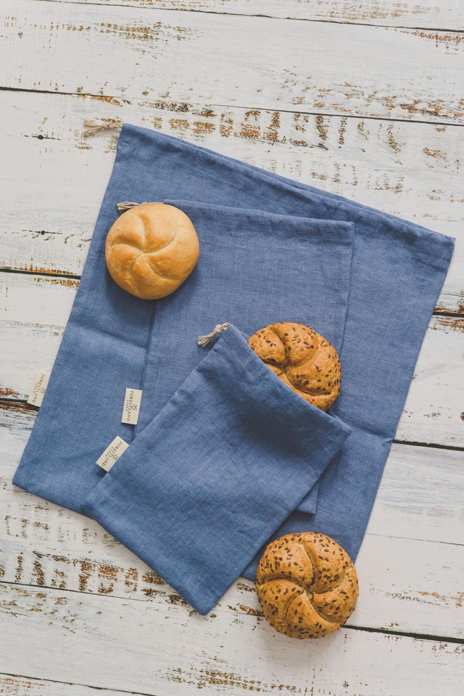 Linen Bread Keeper – Handmade, Reusable, and Breathable Bag for Daily Baking Needs – Keeps Bread Fresh Without Plastic