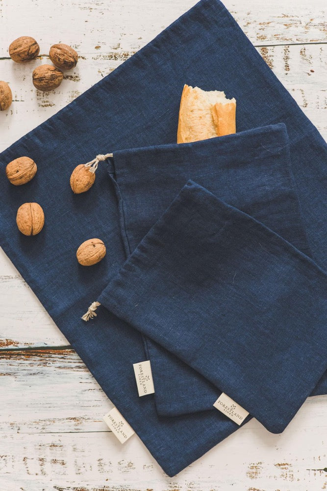 Linen Bread Pouch for Home Bakers – Washable, Reusable, and Sustainable