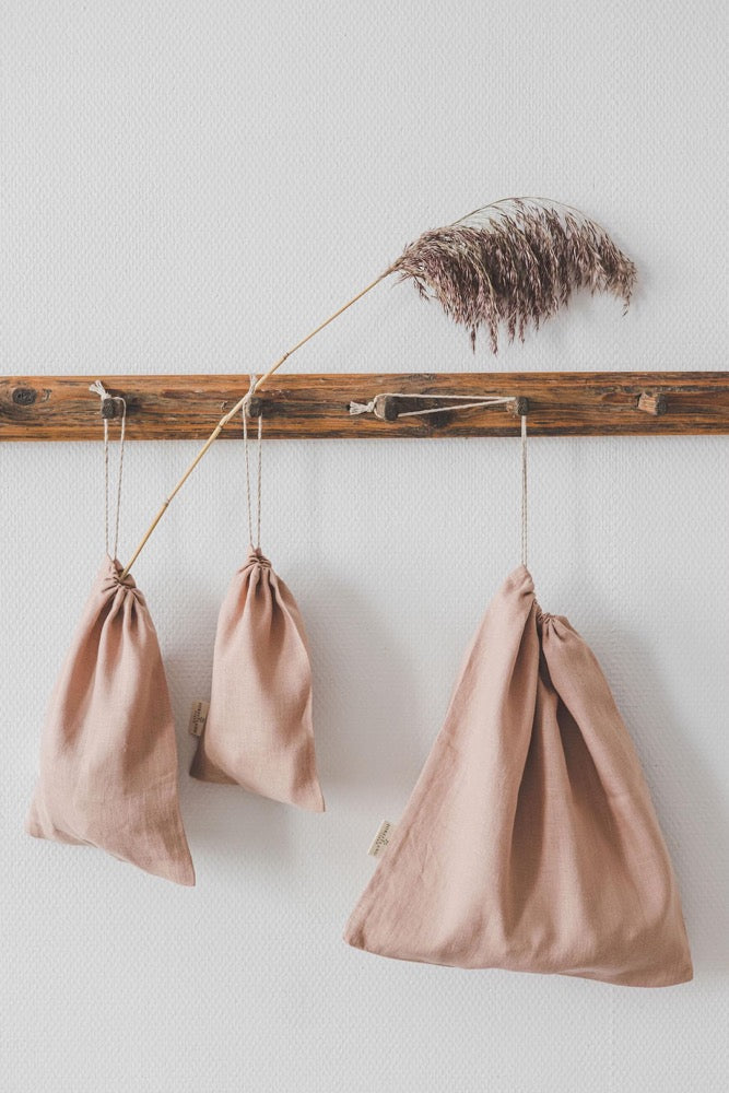 Linen Bread Pouch for Home Bakers – Washable, Reusable, and Sustainable