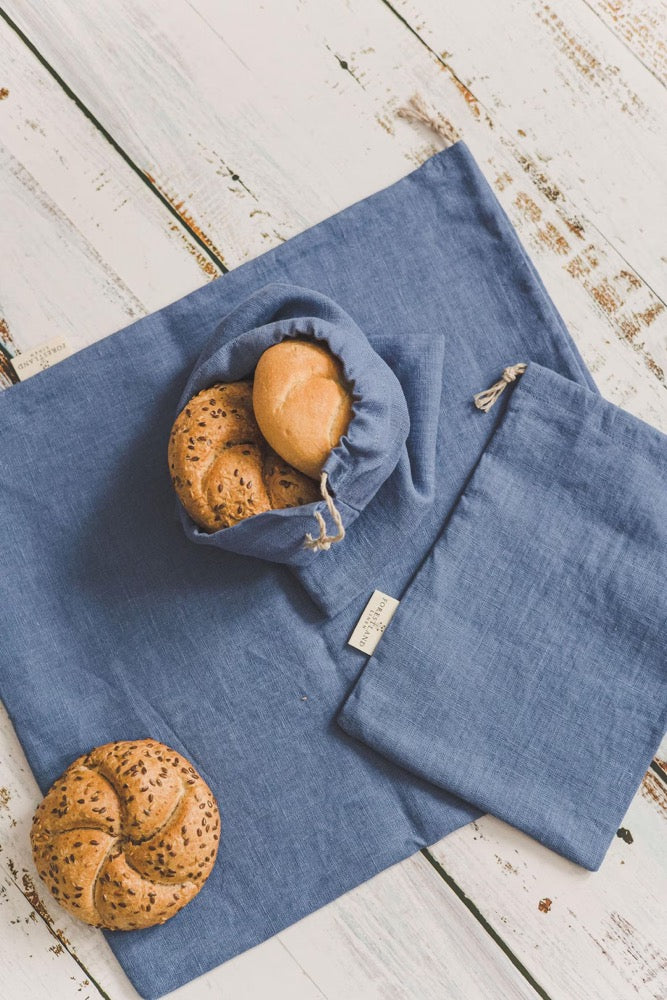 Eco-Friendly Linen Bread Bag for Fresh & Crusty Bread | Reusable, Breathable, and Plastic-Free Storage
